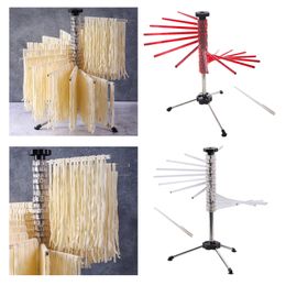 Other Kitchen Dining Bar 16 Rotatable Arms Pasta Drying Rack Spaghetti Noodle Dryer Stand Hanging Holder Foldable 221203