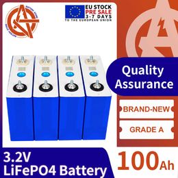 New 3.2V 100AH Lifepo4 Battery 1/4/8/16/32PCS Rechargeable Lithium Iron Phosphate Battery DIY 12V 24V 48V RV Boat Solar System