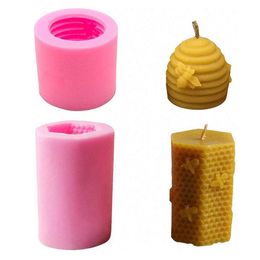 Modelado de abeja 3D Modelado L￭quido de silicona Decoraci￳n de pastel de pastel de bricolaje Decoraci￳n de velas de aromaterapia 1223789