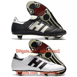 Gift Bag Football Boots Copa world cup SG Soccer Shoes Mens Black White Soft Leather Comfortable Trainers Football Cleats scarpe da calcio Size US 6.5-11