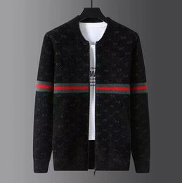 Maglioni da uomo Cardigan in cashmere Moda autunnale Dolcevita in lana spessa Non può abbinare il cappotto con giacca con cerniera maglione lavorato a maglia