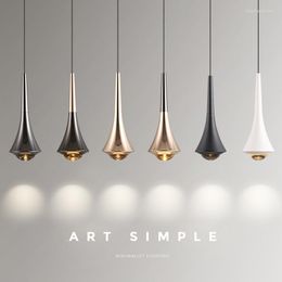 Pendant Lamps Modern Minimalism Style LED Lamp For Dining Room Kitchen Bar Bedroom Bedside Ceiling Chandelier Design Hanging Light