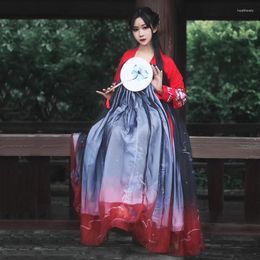 Stage Wear Hanfu Chinese Dance Costume Traditional Outfit For Singers Women Ancient Dress Folk Festival Performance Clothing DC1133