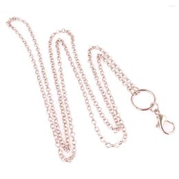 Chains 1pc 2.5mm Link Rolo Chain Long Necklace For Floating Locket Pendant DIY Jewelry Making