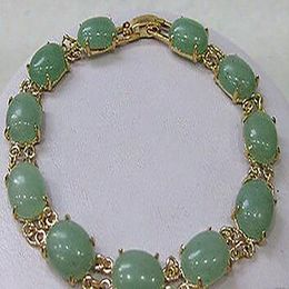 Jewelry - Pea green stone bracelet AAA style Fine jewe Noble 100% Natural stone 5.26