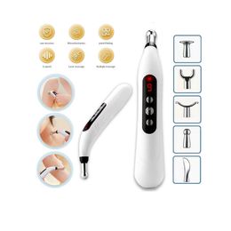 Portable Slim Equipment Electric Acupuncture Pen Pain Relief Therapy Muscle Healing Acupuncture Pen 9 Intensity Deep Tissue Massage Relief Pain Tools 221203