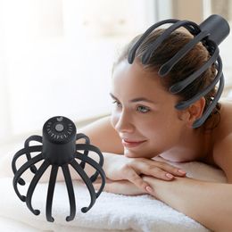 Head Massager Electric Head Massager Octopus Claw Scalp Portable Stress Relief Therapeutic Head Scratcher Relief USB Rechargeable Dropship 221203