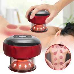 Portable Slim Equipment Electric Vacuum Cupping Therapy Massager for Body AntiCellulite Red Light Heating Vibrati Guasha Scraping Fat Burning Slimming 221203