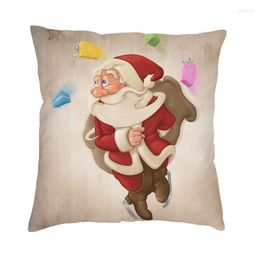 Pillow Santa Claus On Ice Luxury Throw Covers Bedroom Decoration Christmas Car Case 45x45cm Pillowcases