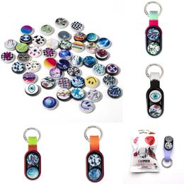 wholesale PopPuck Fidget toy Magnetic buckle fingertip Elastic release magnet Decompression magnetic keychain