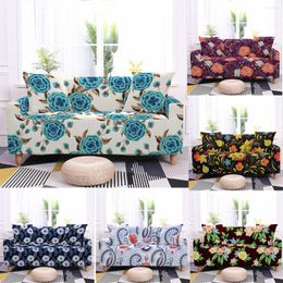 Chair Covers Plant Flowers Sofa Cover Sectional Couch Stretch Slipcovers For Living Room Office Home Furniture Protector 1/2/3/4 Seater