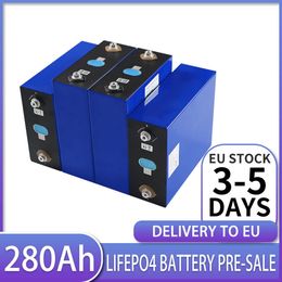 3.2v Lifepo4 280AH Battery Grade A New 4/16PCS Rechargable Lifepo4 Batteri Solar For Yacht RV Energy Storage DIY 12v 24V EUUS