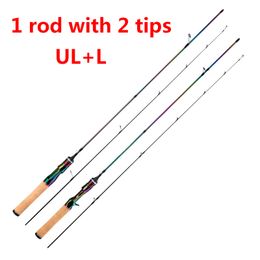 Spinning Rods Ultralight Carbon Fishing Lure 12 Tips ULL Casting Pole 2 Sections 16818m Soft Bait Weight 115g 221203