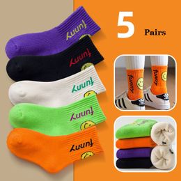 Kids Socks 5 Pairs Pack Plus Thick Terry Winter Warm Comfortable For Boys Girls Chirstmas Gifts 221203