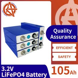 Lifepo4 Battery 3.2V 105AH 100AH Rechargeable Lithium Iron Phosphate Cell DIY 12V 24V 48V RV Boat Solar System Golf Cart