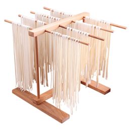 Other Kitchen Dining Bar Practical Vermicelli Accessories Wooden Multi Function Tools Handmade Pasta Drying Storage Rack Detachable Kitchen Noodle Dryer 221203