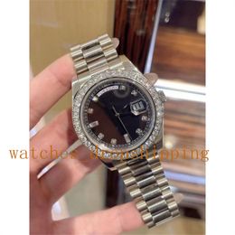 Super Quality Watches for Man 40mm Automatic Mechanical Movement Diamond Bezel Silver Stainless Steel Bracelet Sapphire Glass Men's Sport Wristwatch