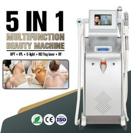 Upgrade E light IPL OPT hair removal machineQ switch nd yag laser tattoo removal Acne Treatmentr pigment wrinkle vascular remove with carbon treatment