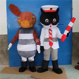Performance Black Cat Mascot Costumes Carnival Hallowen Gifts Unisex Outdoor Advertising Outfit Suit Holiday Celebration Cartoon Character Outfits