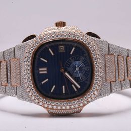 Wristwatches iced out Customise diamond luxury men's watch handmade fine Jewellery manufacturer labgrown diamond watch