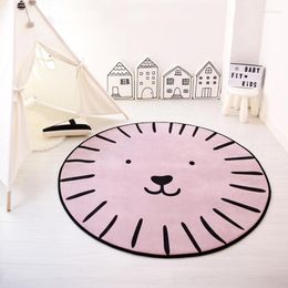 Carpets IdYllife Slow Rebound Floor Mat Door Carpet Round El Home Decoration Non Slip Rug For Children Living Room Bedroom Girls Soft