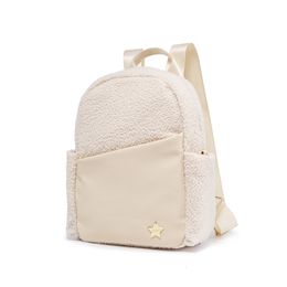 Backpacks Soboba Fashion Kids Bag for Kindergarden Warm Velvet Leather Children Outside Picnic School Large Capacity 221203