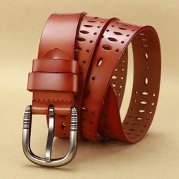 Belts Available In Plus Size 120cm Ladies Casual Belt For Jeans Leather Women Vintage Hollow Out Genuine Cowhide