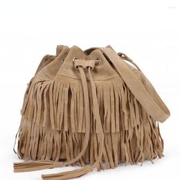 Evening Bags Women Bag Handbags Tote Over Shoulder Crossbody Sling Summer Tassel Purses Suede Fringe Big Female Draw String Motorcycle Bolsa