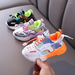 Athletic Shoes Toddler Baby Sneakers Sports For Boys Girls Orange Mesh Breathable Little Children Running 1 2 3 4 5 6 7 Years Old