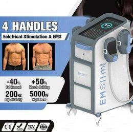 New HI-EMT NEO Sculpt slimming equipment Shaping fat reduce Build muscle High intensity Electromagnetic Stimulation Emslim muscle stronger with RF 4 handles