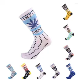 Women Socks High-quality Tie-dyed Long Fashion Men Skateboard Hiphop Meias Couple 1 Pairs