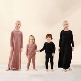 Family Matching Outfits fall winter velour family matching set dress and romper clothes 221203