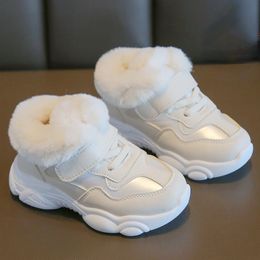 Sneakers Children boots boy s Winter sport Shoes Fashion Snow Boots Pink Girls Ankle Fur Girl Footwear F10162 221205