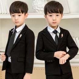 Suits Wedding For Boys Children Stage Performance Formal Flower Kids School Graduation Girls Piano Ceremony Costume 221205