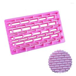 Baking Moulds Brick Cake DIY Printing Cutting Die Grinder Kitchen Mold Cookie Stamp Biscuit Cutter Plunger Fondant Decoration