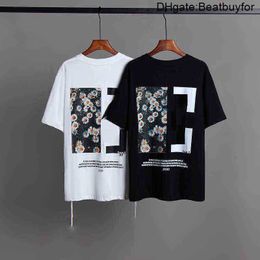 OFS Luxury T-shirt Fashion Designer Brand Men's T-shirts Quality Mens Flower Skateboard Pattern Top Men Womens Sunmer Tshirt Casual Streetwear Shirt Man
