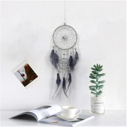 Gray Two-Ring Dream Catcher Wall home Decoration Ins Style Home Catcher room Hang act the role ofing GC1849