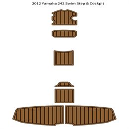 2012 Yamaha 242 Swim Platform Cockpit Pad Boat EVA Foam Faux Teak Deck Floor Mat