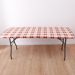 Table Cloth Red Checkerboard Kitchen Cover Scratchproof Waterproof Tablecloth Classic Pattern Dirt-proof For Picnics Barbecues Parties