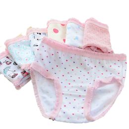 Panties Wholesale 10pcs lot Cartoon Design Underwear For Children Kid 100 Cotton Girls Shorts Underpants Knickers 221205