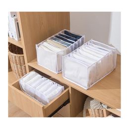 Storage Boxes Bins Jeans Leggings Tshirt Storage Boxes Clothing Wardrobe Der Type Finishing Box For Home Organisation 564 H1 Drop Dh9Cj