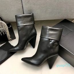 Qualità autentica Designer NIKI Stivaletti Scarpe Abito da donna Donna Pelle di agnello completa Pelle scamosciata di cashmere Décolleté Festa di nozze Ufficio Carriera Inverno