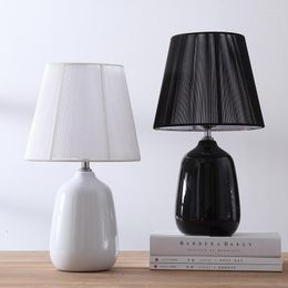 Table Lamps American Ceramic Lamp For Bedside Study Living Room LED Stand Light Home Lighting Bedroom Desk Modern Night Lights