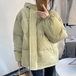 Women's Down Parkas Lightweight Windproof Thickened Warm Duck Jacket Korean Chic Female Winter Hooded Puffer Coat 221205