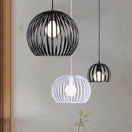 Nordic Creative Simple Pendant Lamps Vintage Industrial Iron cage Pendant Lamp Restaurant Bar Cafes Living Room Lights