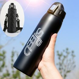 Thermoses 1000ml 750ml High Quality Stainless Steel Sport Vacuum Flask Portable Outdoor Climbing Thermal Bottle Coffee Tea Insulation Cup 221203