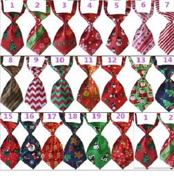 50pcs/lot Dog Apparel Christmas holiday Pet puppy Necktie Adjustable Handsome Bow Tie Grooming Supplies Y107-1