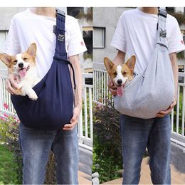 Dog Car Seat Covers Pet Carrier Bag Outdoor Folding Backpack Breathable Crossbody Single Comfort Sling Tote Pouch Transport Pets