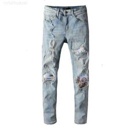 Men's Jeans 20ss Mens Designer Distressed Ripped Biker Slim Fit Motorcycle Denim for Men s Top Quality Fashion Jean Mans Pants Pour Hommes #649wz48