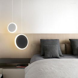 Pendant Lamps Bedroom Bedside Small Chandelier Modern Minimalist Round Personality Creativity 2022 Lamp Study Room